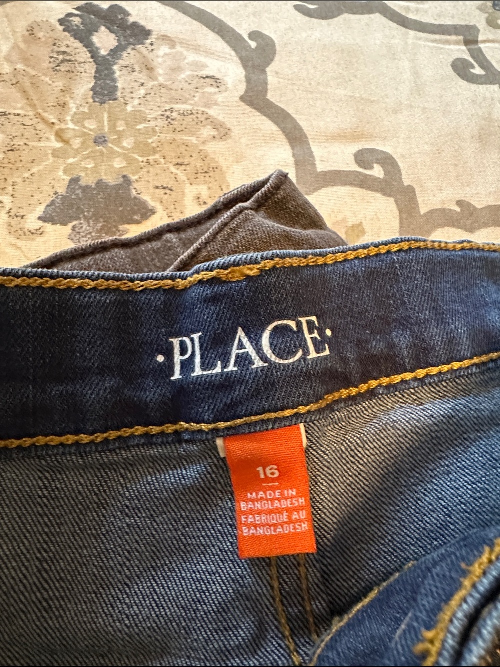 The Children's Place Boys Denim Shorts Trio in Blue, Gray & Black - Picture 2 of 3